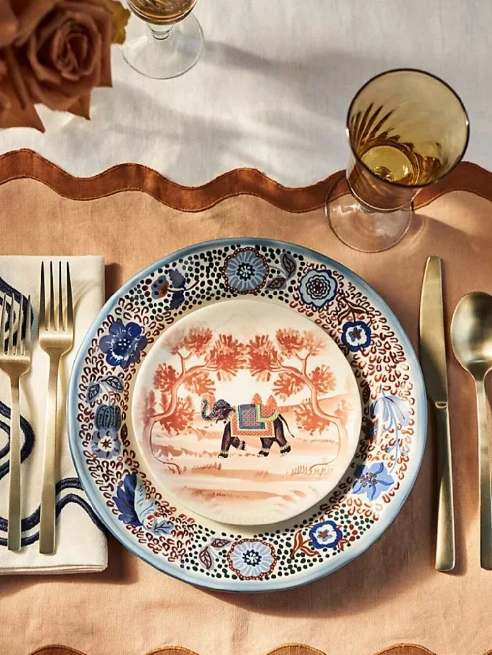 Anthropologie, Terrace Canapé Plates, Set of 4